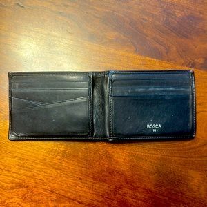 Bosca 1911 Black Calf Wallet 6-7cards